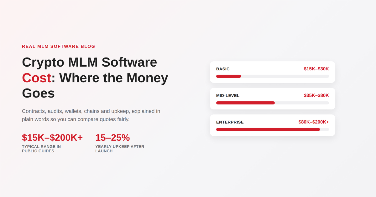 Crypto MLM Software Cost: Where the Money Goes